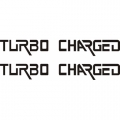 Turbo Charged Aircraft Decal/Sticker 1''high x 11''wide!